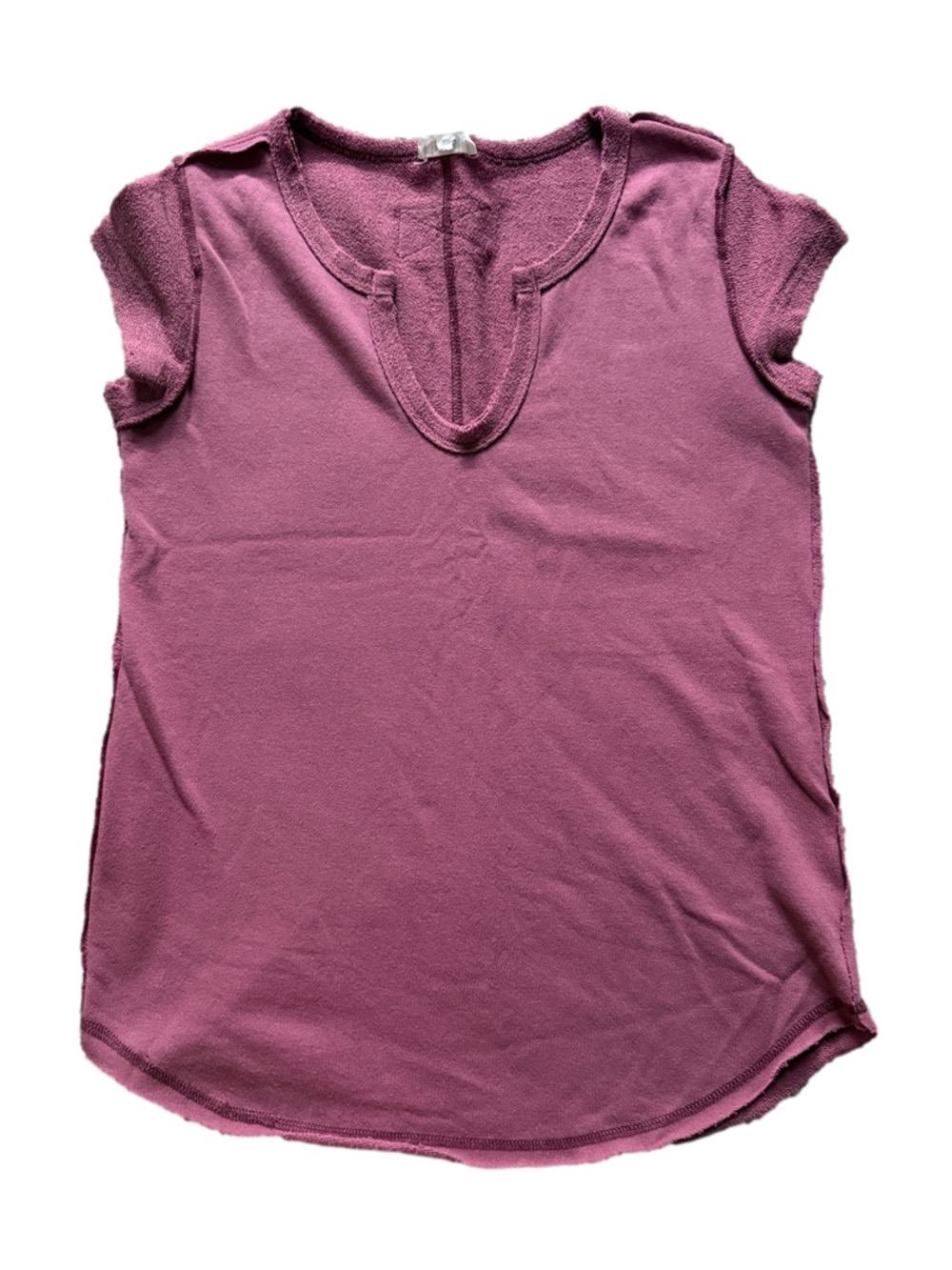 La Miel French terry mulberry top sz S